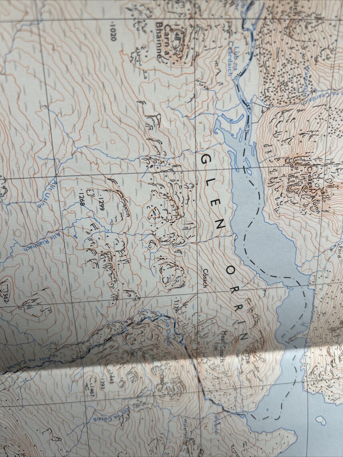 UPPER GLEN ORRIN Ordnance Survey Map Pathfinder NH 24/34 1974 Strathconon Forest