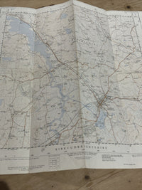 CASTLE DOUGLAS Ordnance Survey 1:25,000 First Series Sheet NX76 1972 Loch Ken