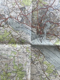 THE SOLENT Ordnance Survey Paper Sixth Series 1945 Sheet 180 One Inch Isle Wight