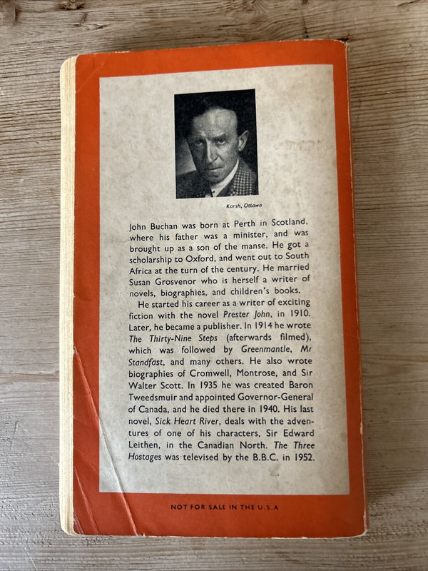 THE THREE HOSTAGES - John Buchan - Penguin Books 1955 No 908