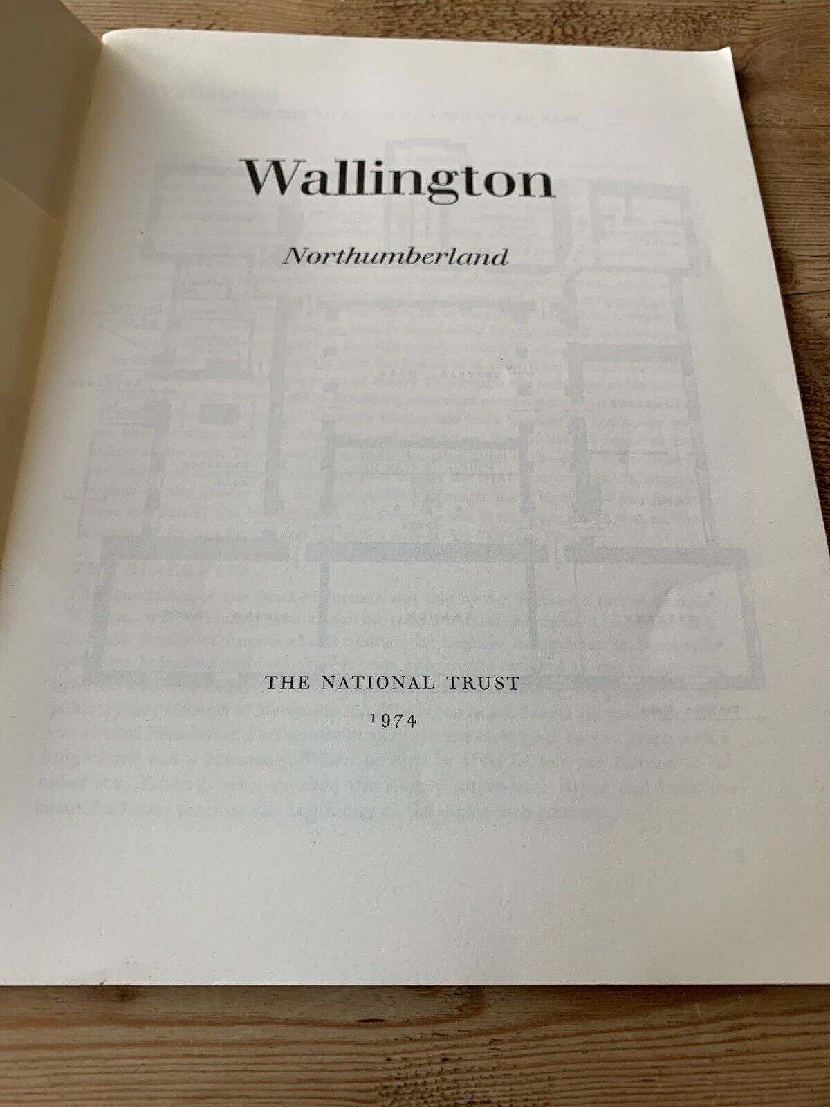 Wallington Northumberland - Guide 1974 Photos History Plans - National Trust