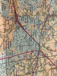 NEW FOREST - Cloth ORDNANCE SURVEY TOURIST MAP 1966 Poole Totland Southampton