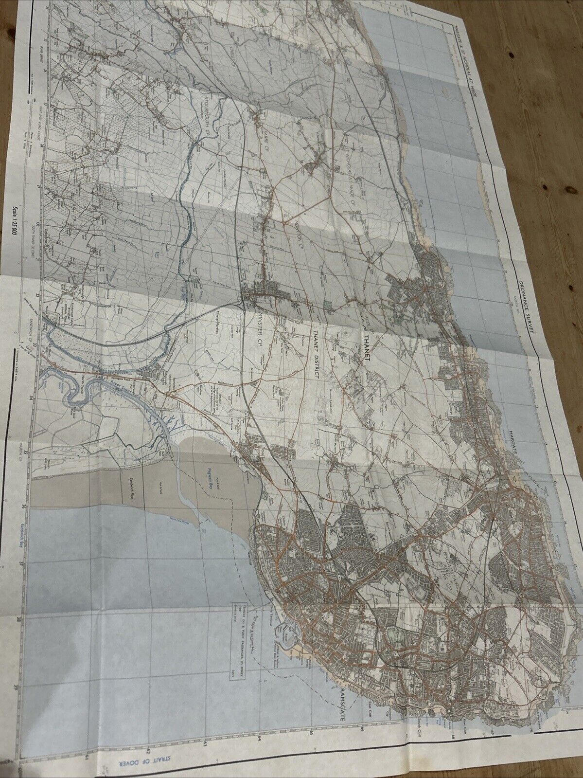 MARGATE & ST NICHOLAS AT WADE Pathfinder Ordnance Survey TR26/36 1:25000 1983