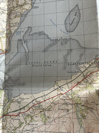 SNOWDON Ordnance Survey CLOTH Seventh Series Map One Inch 1962 Sheet 107 Pentir