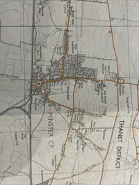 MARGATE & ST NICHOLAS AT WADE Pathfinder Ordnance Survey TR26/36 1:25000 1983