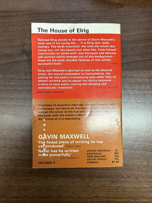 THE HOUSE OF ELRIG Gavin Maxwell - Pan Books 1968 Scotland Nature