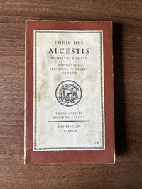 ALCESTIS & OTHER PLAYS - Euripides - Penguin Classics L31 1959 Cheap