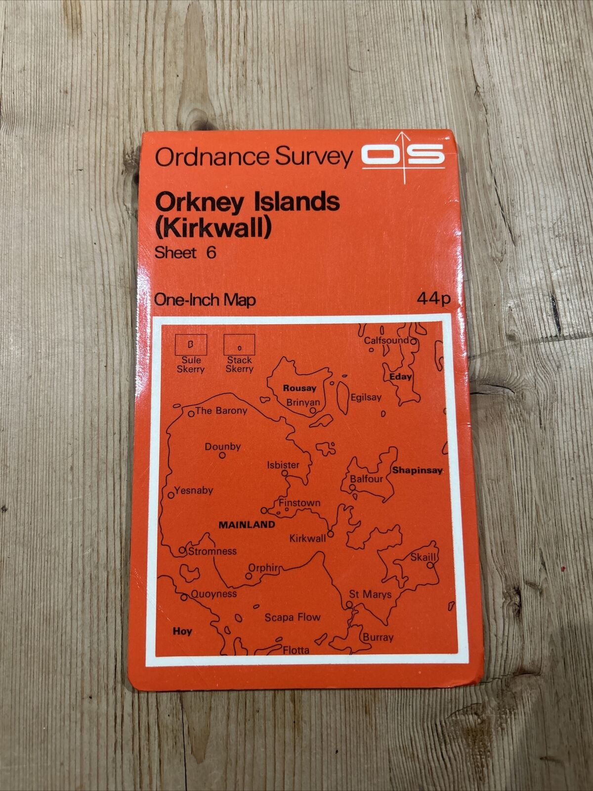 ORKNEY ISLANDS Kirkwall Ordnance Survey One Inch Sheet 6 1959 Burray Graemsay