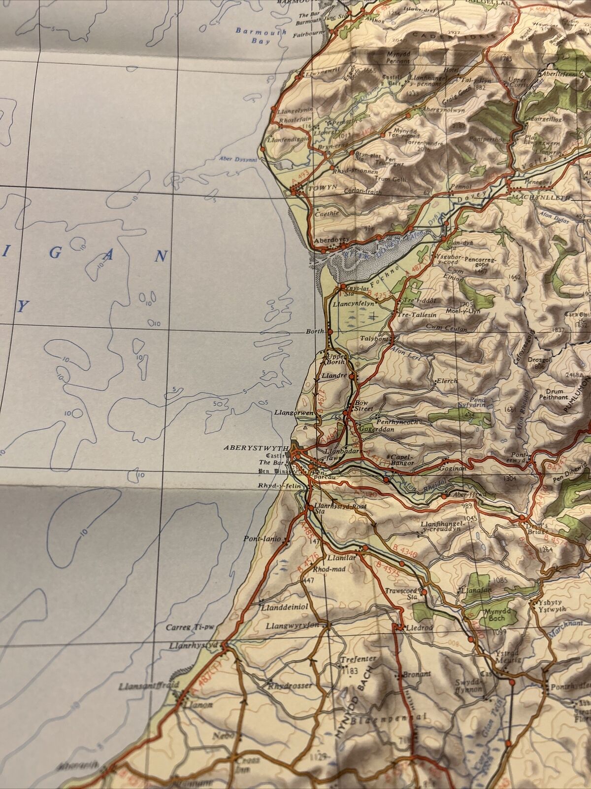 WALES & THE MARCHES Ordnance Survey Quarter Inch Map 1959 Lleyn Oswestry