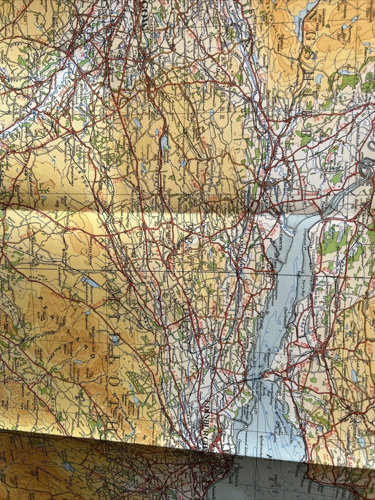 THE FORTH CLYDE & TAY Ordnance Survey Paper Sheet 3 Quarter Inch Map 4th Ed 1946