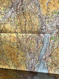 THE FORTH CLYDE & TAY Ordnance Survey Paper Sheet 3 Quarter Inch Map 4th Ed 1946