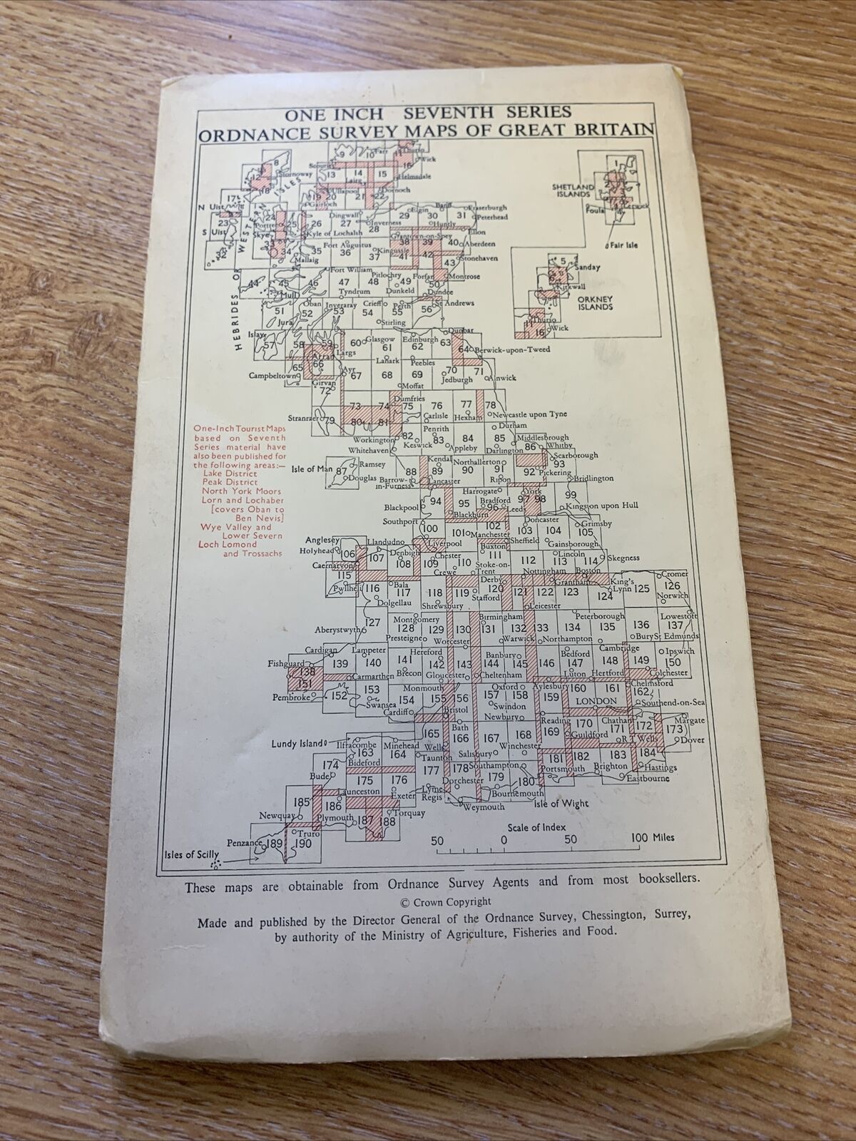 Wensleydale No 90 1961 Cloth Seventh Series Ordnance Survey One Inch Map