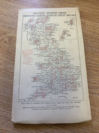 Wensleydale No 90 1961 Cloth Seventh Series Ordnance Survey One Inch Map