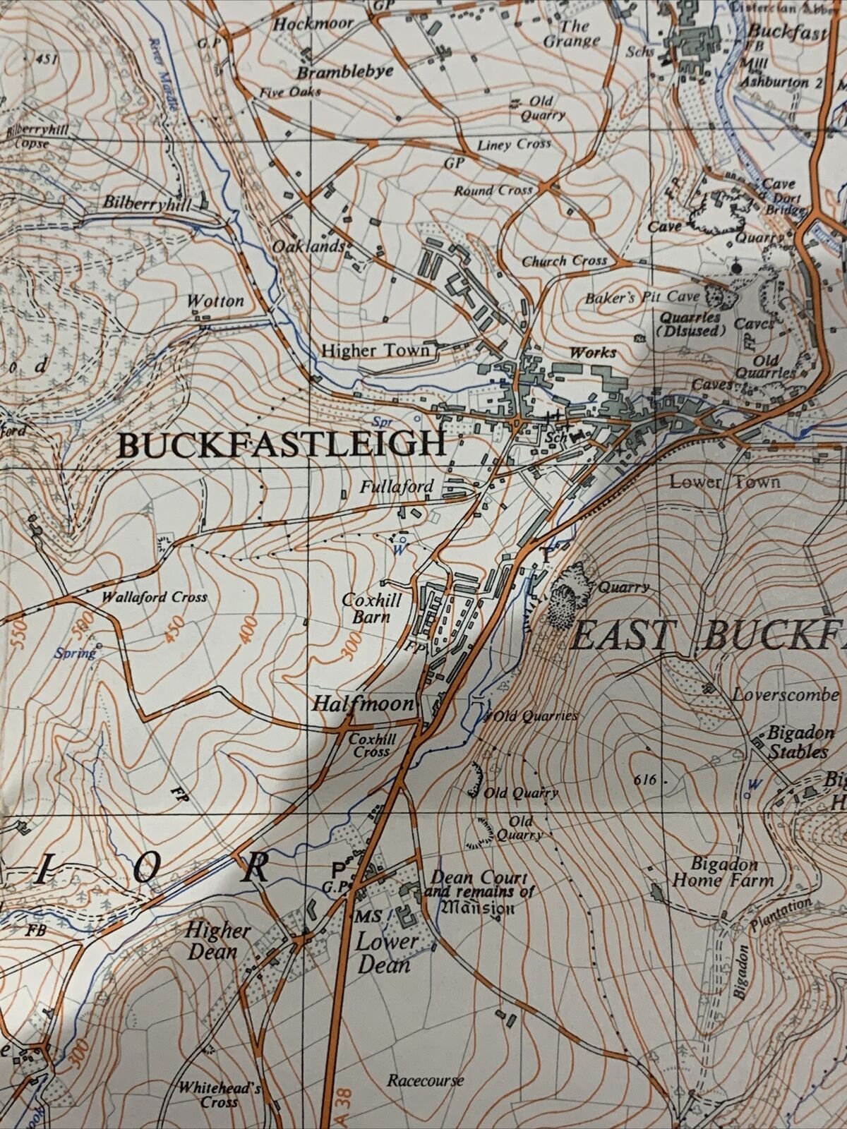 BUCKFASTLEIGH - Ordnance Survey Sheet SX76 1:25000 1959 Devon Ashburton