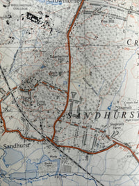 WOKINGHAM Ordnance Survey 2 And A Half Inch Map 1:25000 1958 Sheet SU86