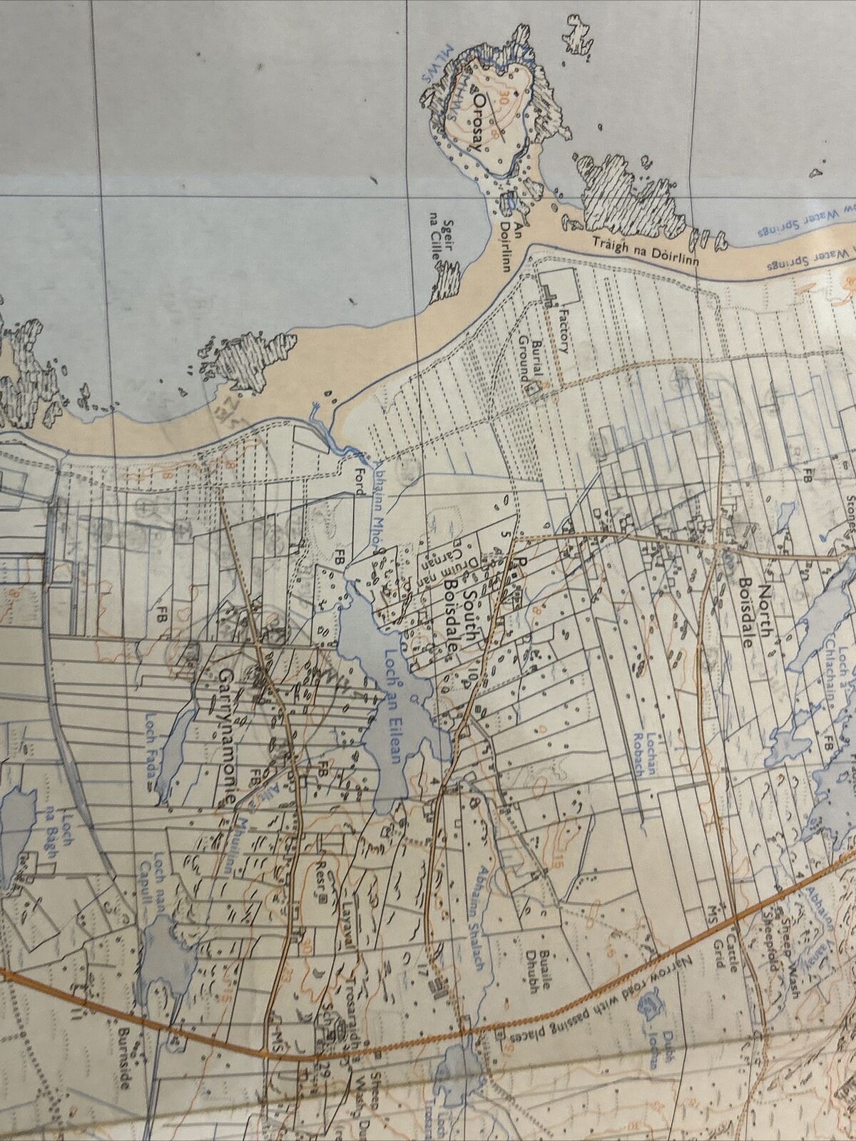 LOCHBOISDALE Ordnance Survey Second Series Pathfinder Sheet NF71/81 1977 Eriskay