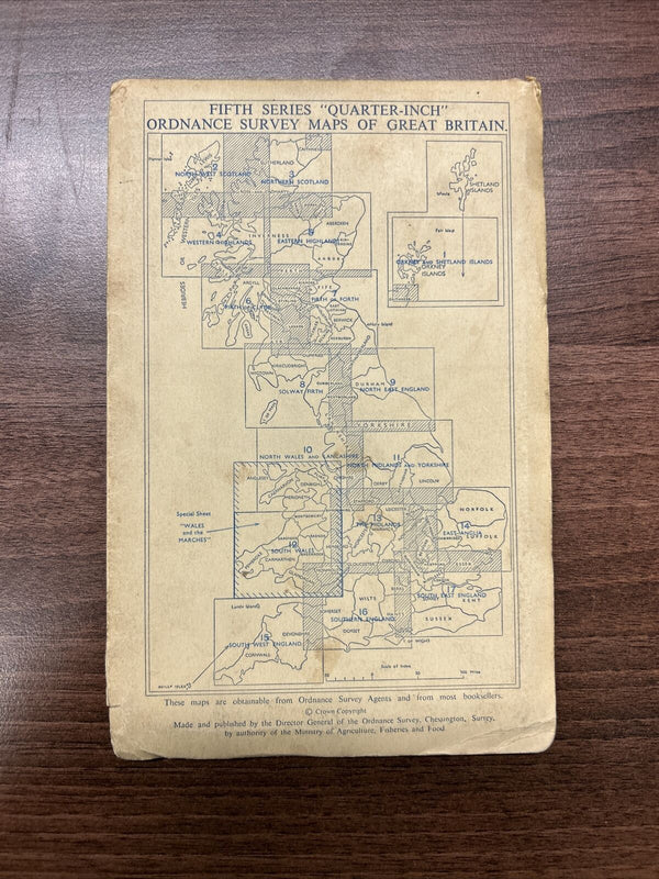 FIRTH OF FORTH Sheet 7 Fifth Series Paper Ordnance Survey Quarter Inch 1964