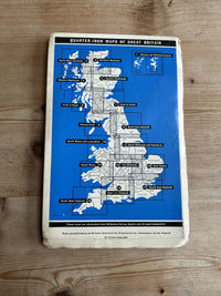 FIRTH OF FORTH 1964 CLOTH Ordnance Survey Quarter Inch Map Sheet 7 Glasgow