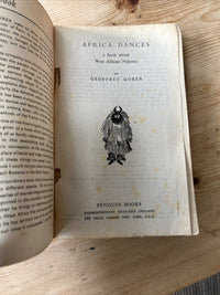 AFRICA DANCES Geoffrey Gorer Penguin No 491 1945 Pink Travel First Edition