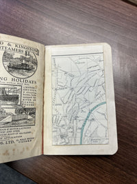 BATH Cheddar Wells Glastonbury Ward Lock Guide Book 1920? Maps Plans