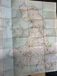 LANDS END & LIZARD No 146 Ordnance Survey Popular One Inch Cloth Map 1919