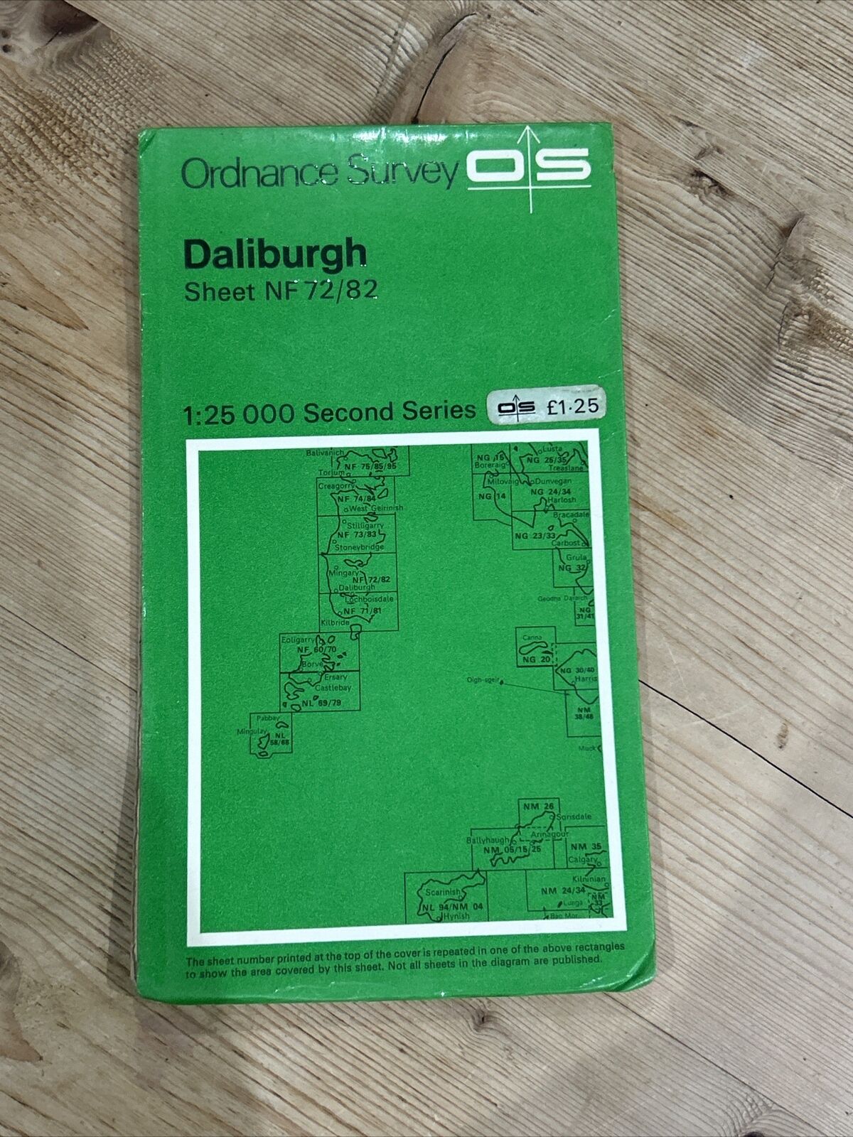 DALIBURGH Ordnance Survey Second Series Pathfinder Sheet NF72/82 1977 Stuley