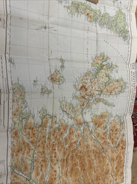 THE WESTERN HIGHLANDS Skye S Heb. Cloth Ordnance Survey Quarter In Sheet 6 1922