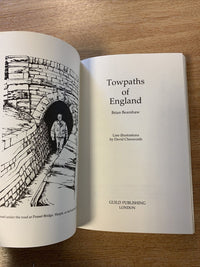 Towpaths Of England By Brian Bearshaw - Hardback Dustjacket 1985 Canals Maps 
