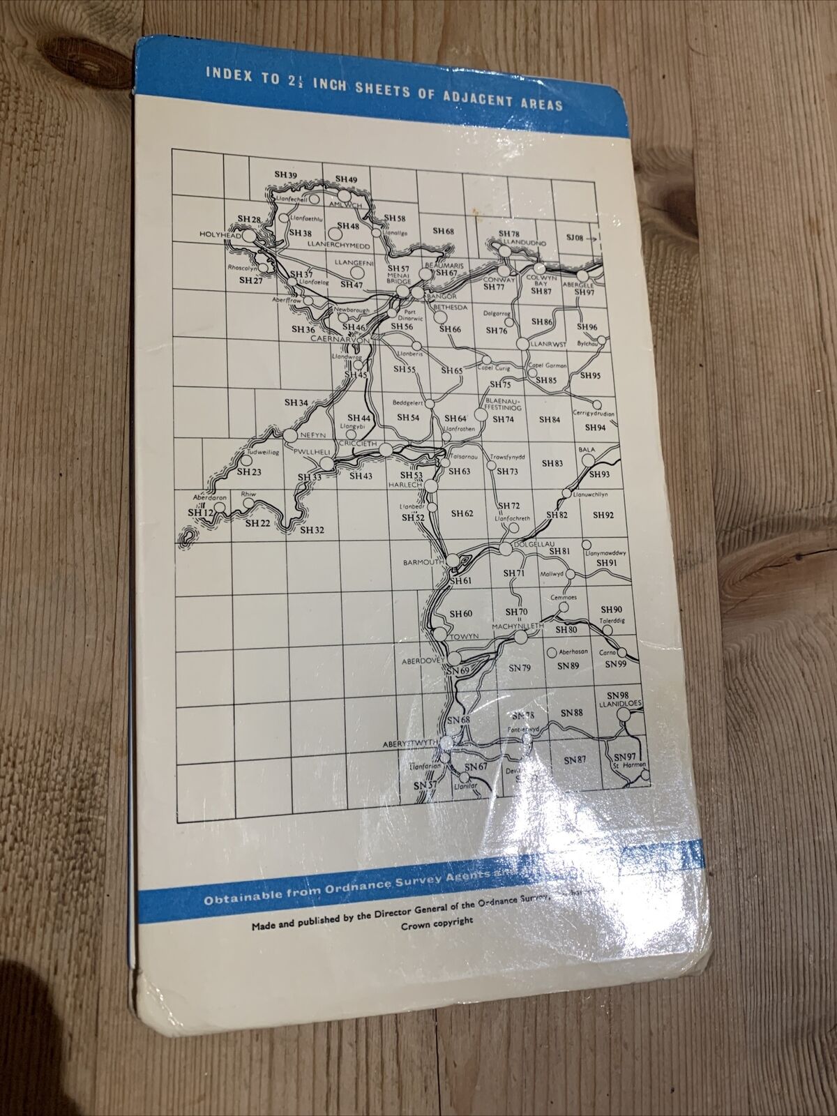 DOLGELLAU Ordnance Survey 2 And A Half Inch Map 1:25000 1954 Sheet SH71 Brithdir