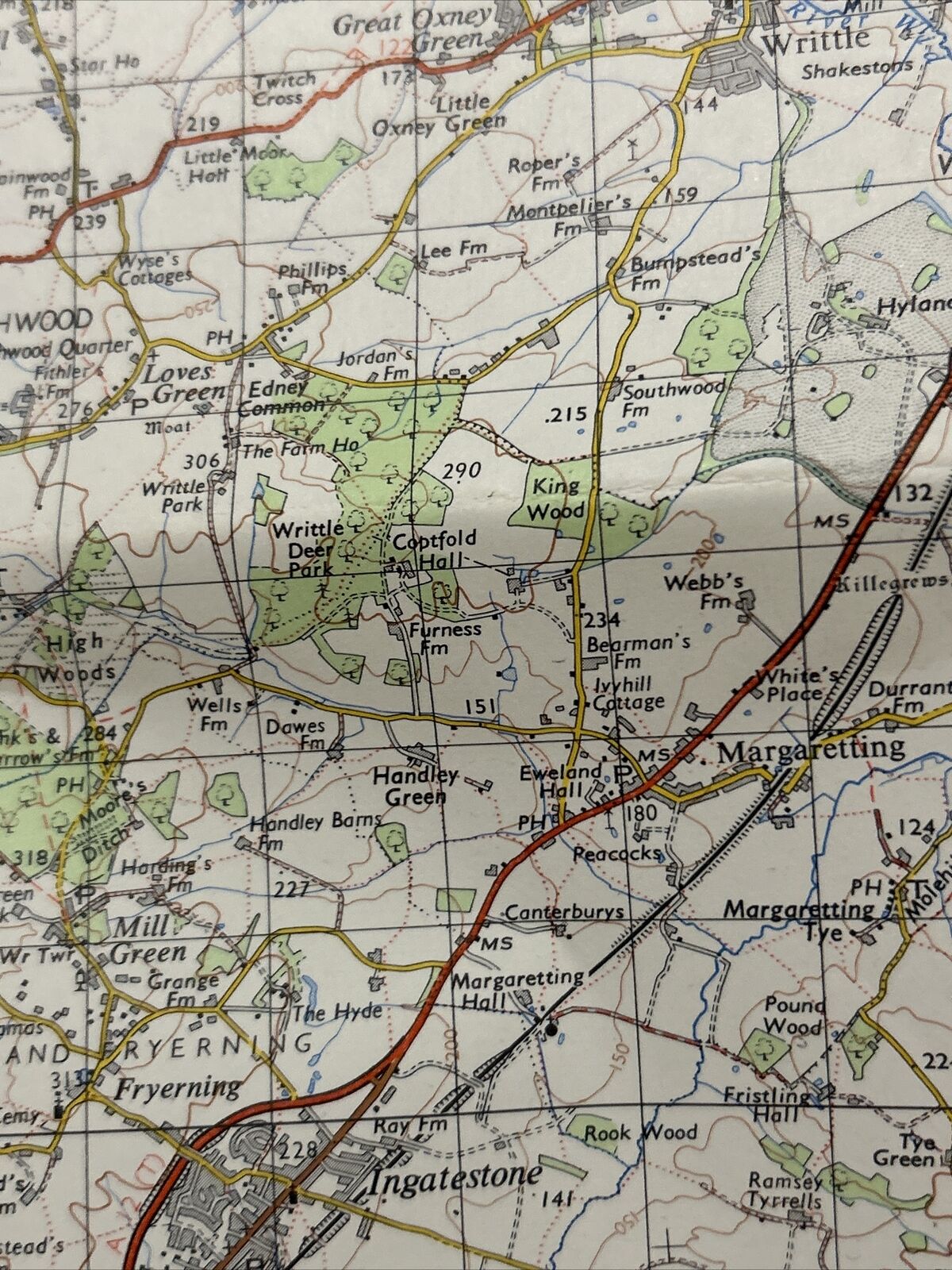 LONDON North East 1964 Seventh Series Ordnance Survey One Inch Map Tilbury