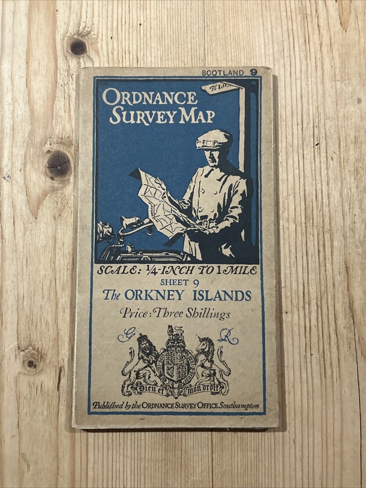 THE ORKNEY ISLANDS Ordnance Survey Quarter Inch Sheet 9 1923 Dunnet Head Wick