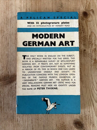 MODERN GERMAN ART Peter Thoene - Pelican Special Book S6 1938 Plates