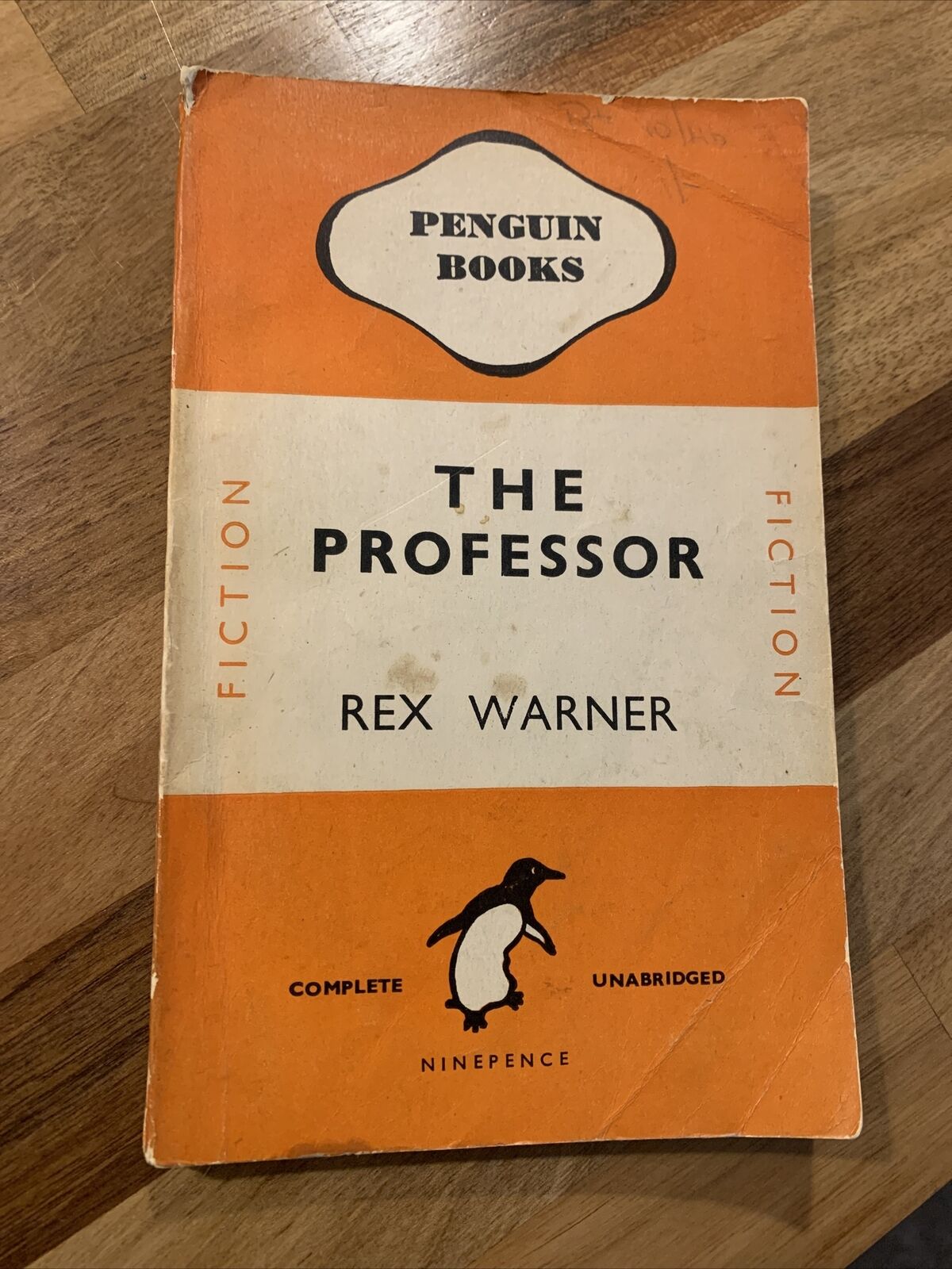 The Professor by Rex Warner - Penguin Books - No 482 1945