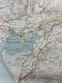 DOLGELLAU Ordnance Survey CLOTH Map 1953 Sheet 116 Seventh Series Portmadoc