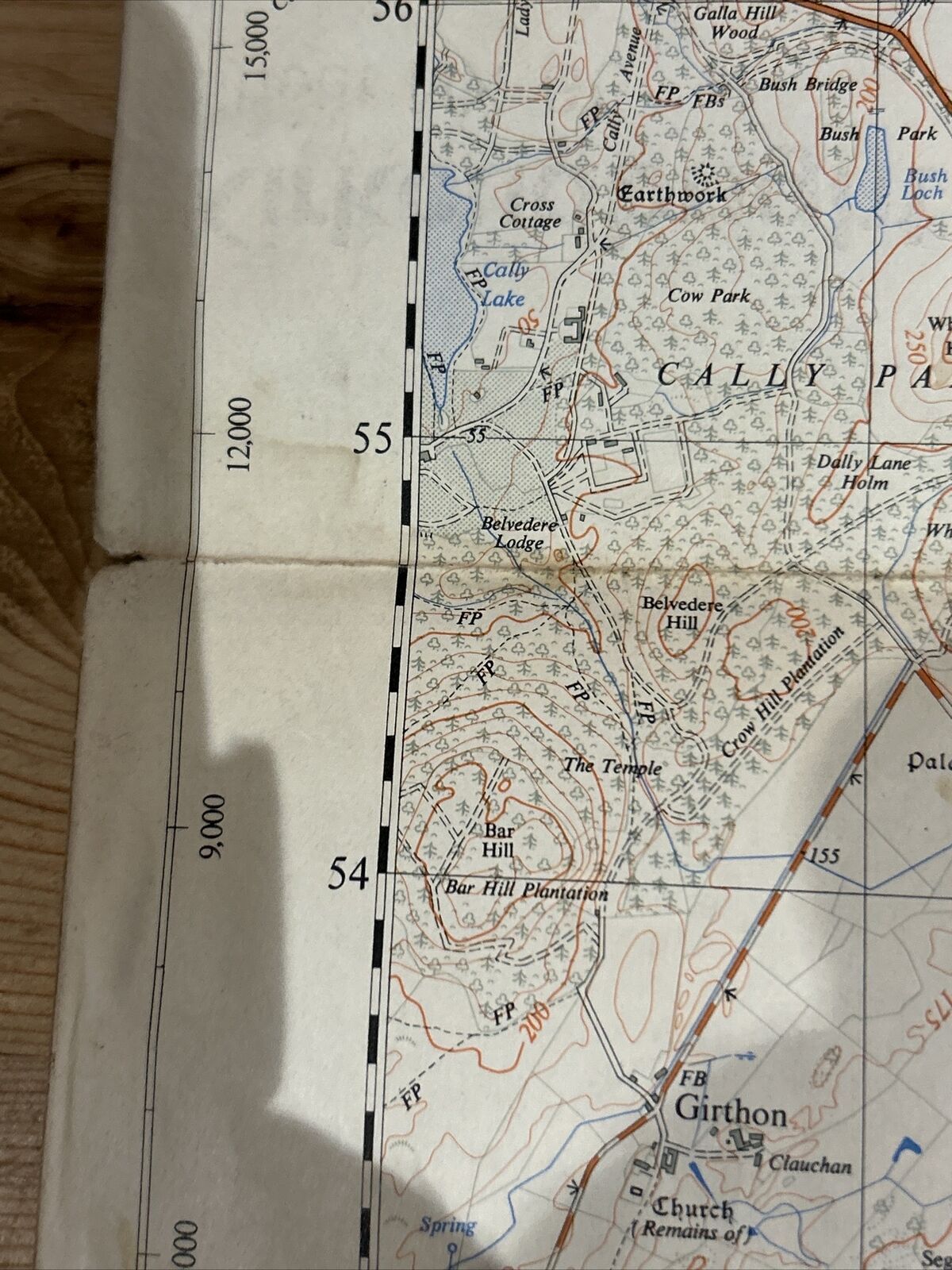 KIRKCUDBRIGHT Ordnance Survey 1:25000 First Series Map NX65 1953 Twynholm