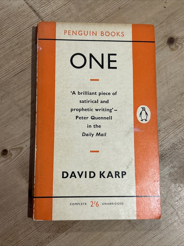 ONE David Karp - Penguin Books No 1459 1960 First Satire Prophetic