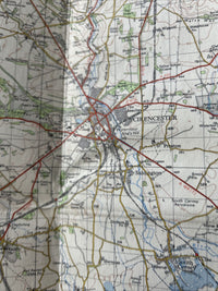 SWINDON Ordnance Survey Seventh Series CLOTH One inch 1958  Sheet 157 Marked