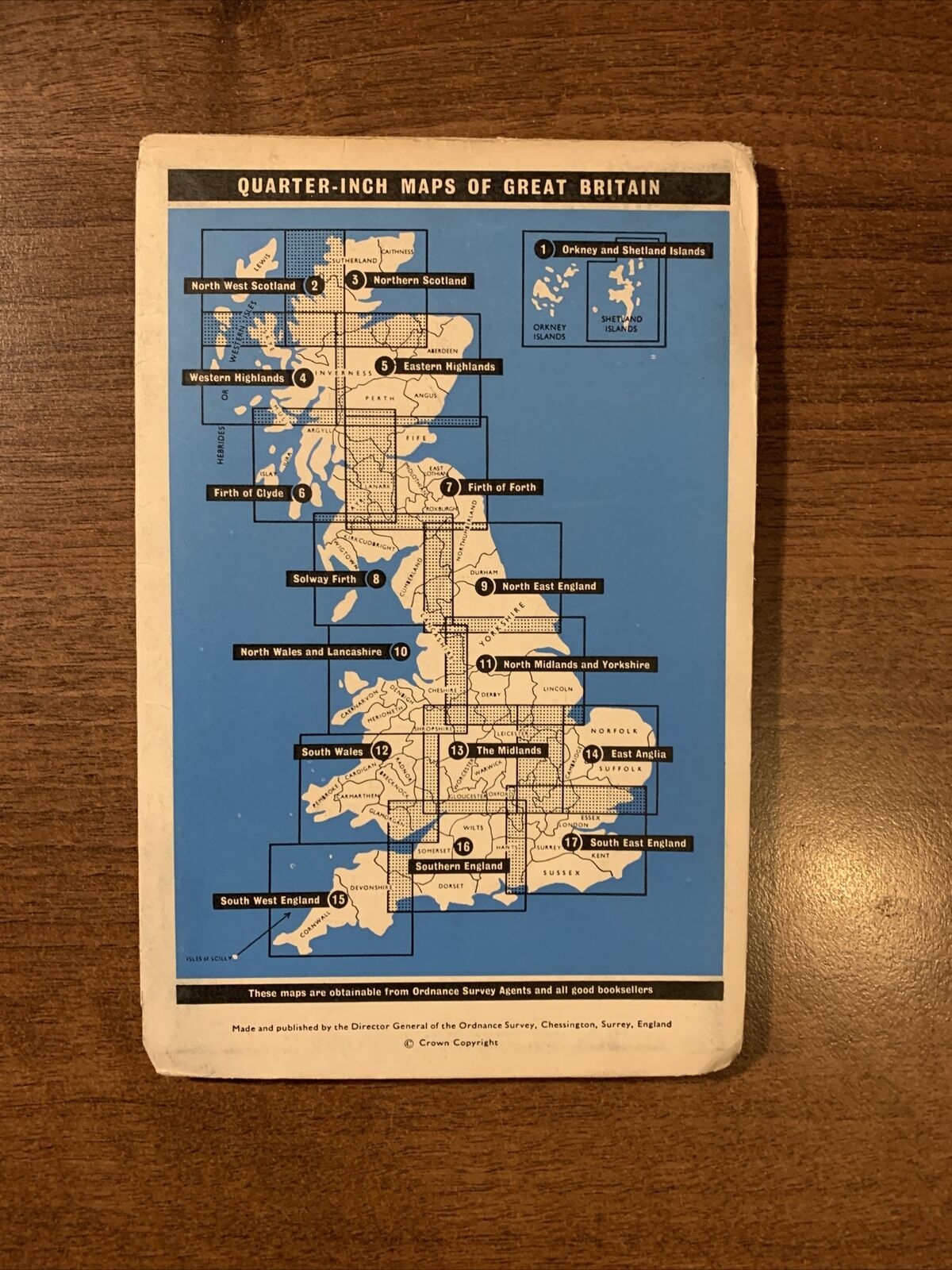 NORTHERN SCOTLAND 1966 Ordnance Survey Paper Quarter Inch Map Sheet 3 Inverness