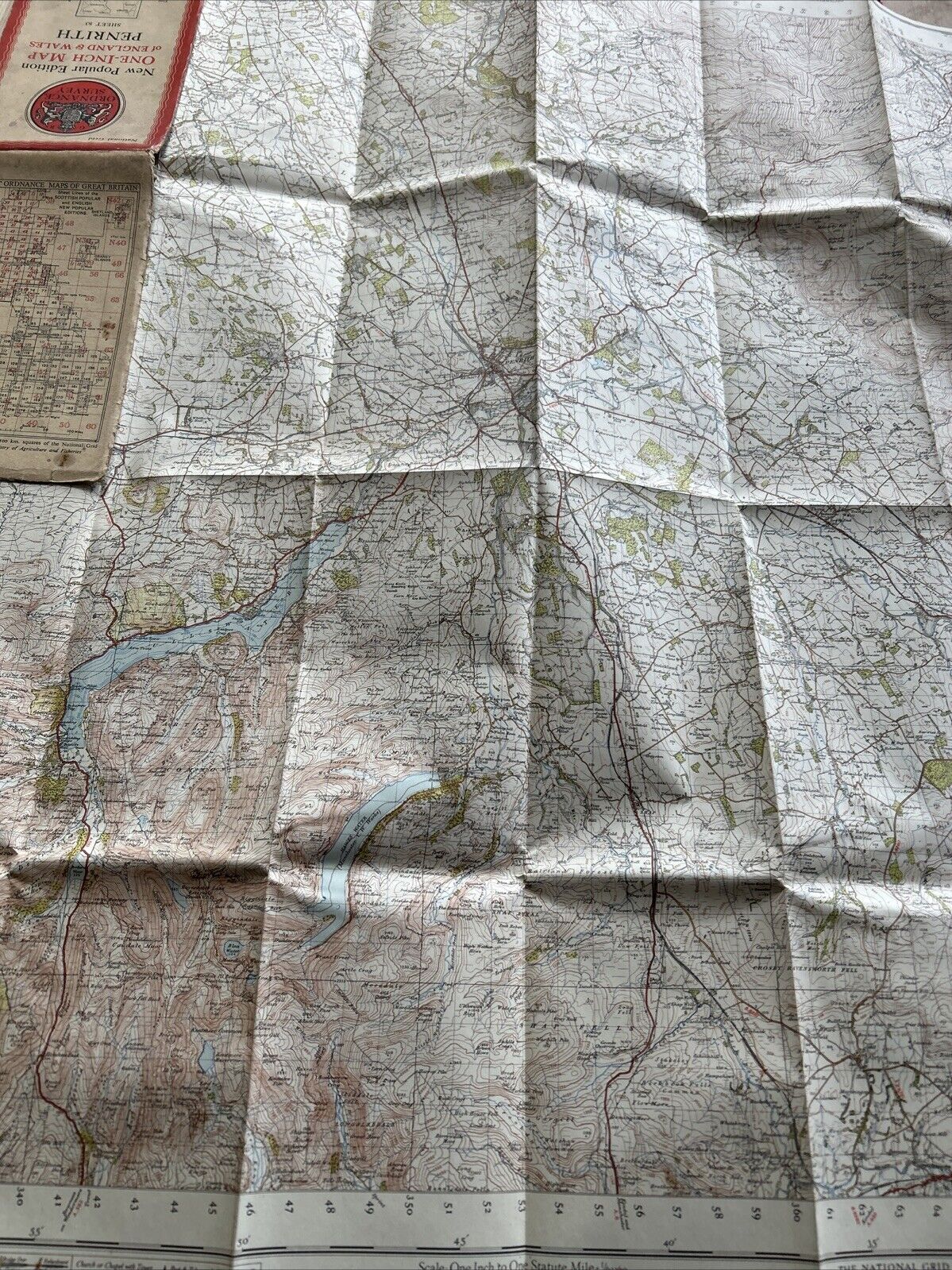 PENRITH Ordnance Survey Map 1947 Sixth Series Sheet 83 Ullswater Appleby