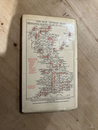 WINCHESTER Ordnance Survey Seventh Series CLOTH 1 Inch Map Sheet 168 1959