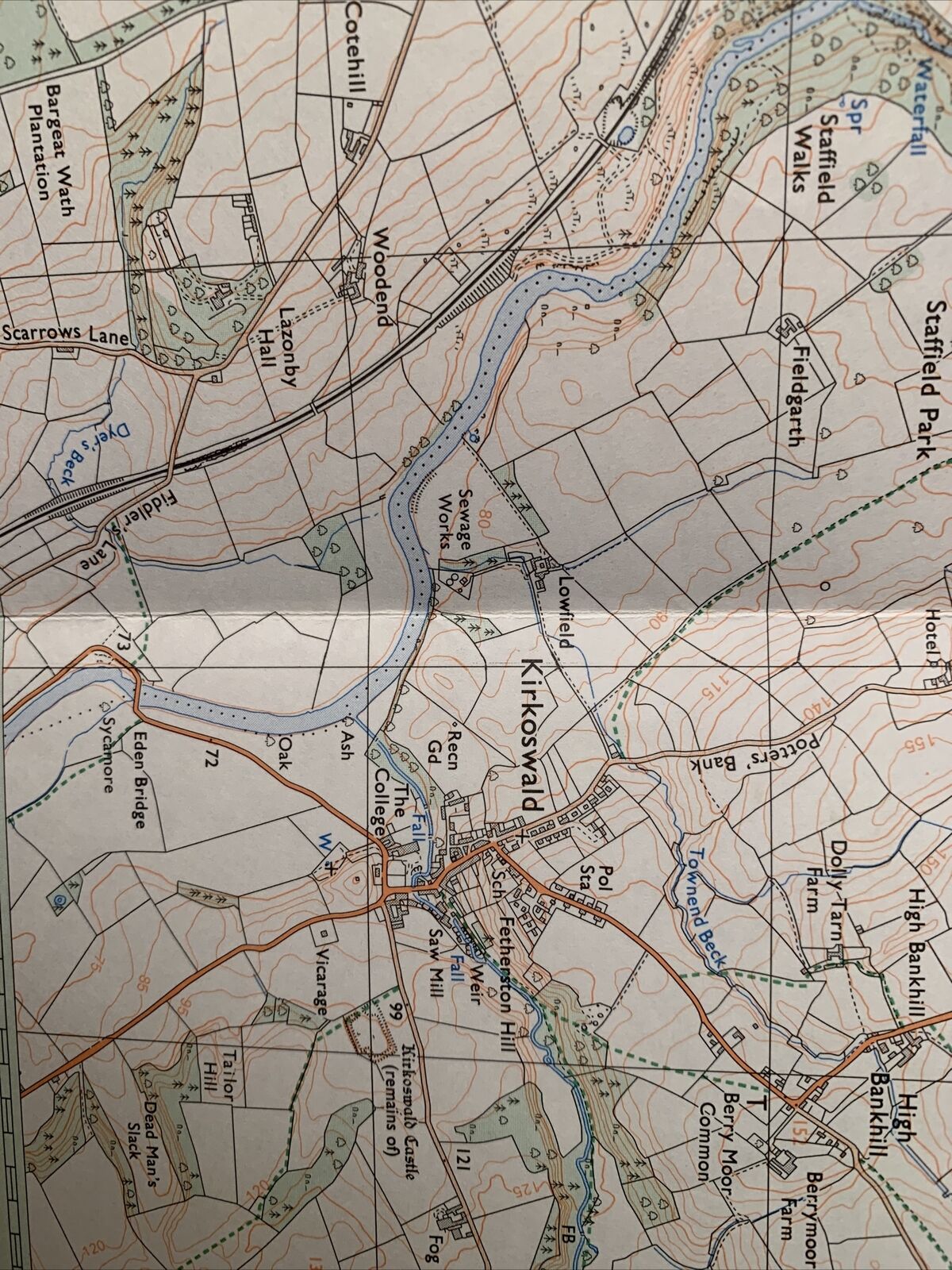 Southwaite & Kirkoswald Pathfinder Ordnance Survey Sheet NY44/54 1:25000 Cumbria