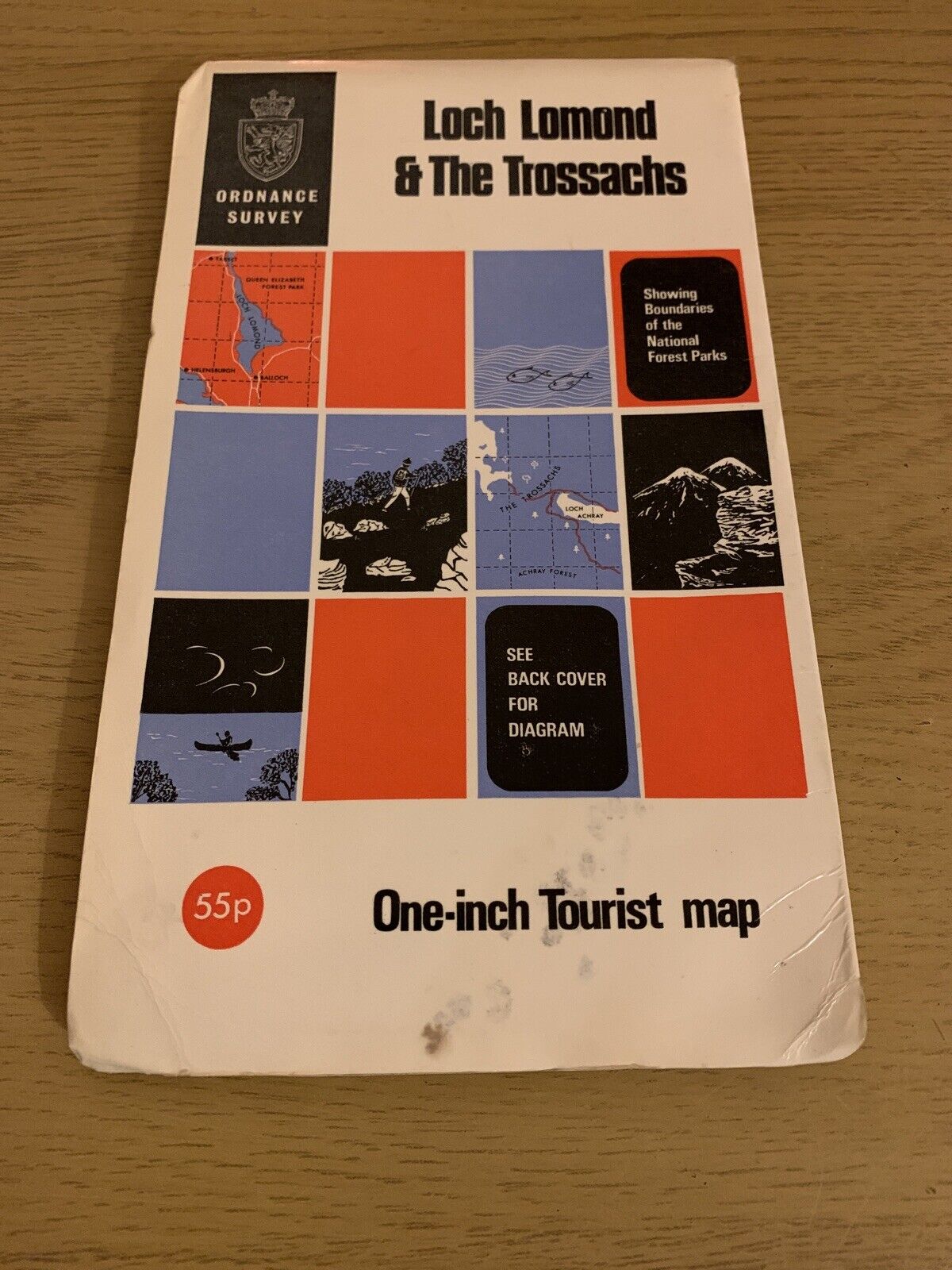 Loch Lomond & The Trossachs - Ordnance Survey Map 1967 - One Inch Colour Paper