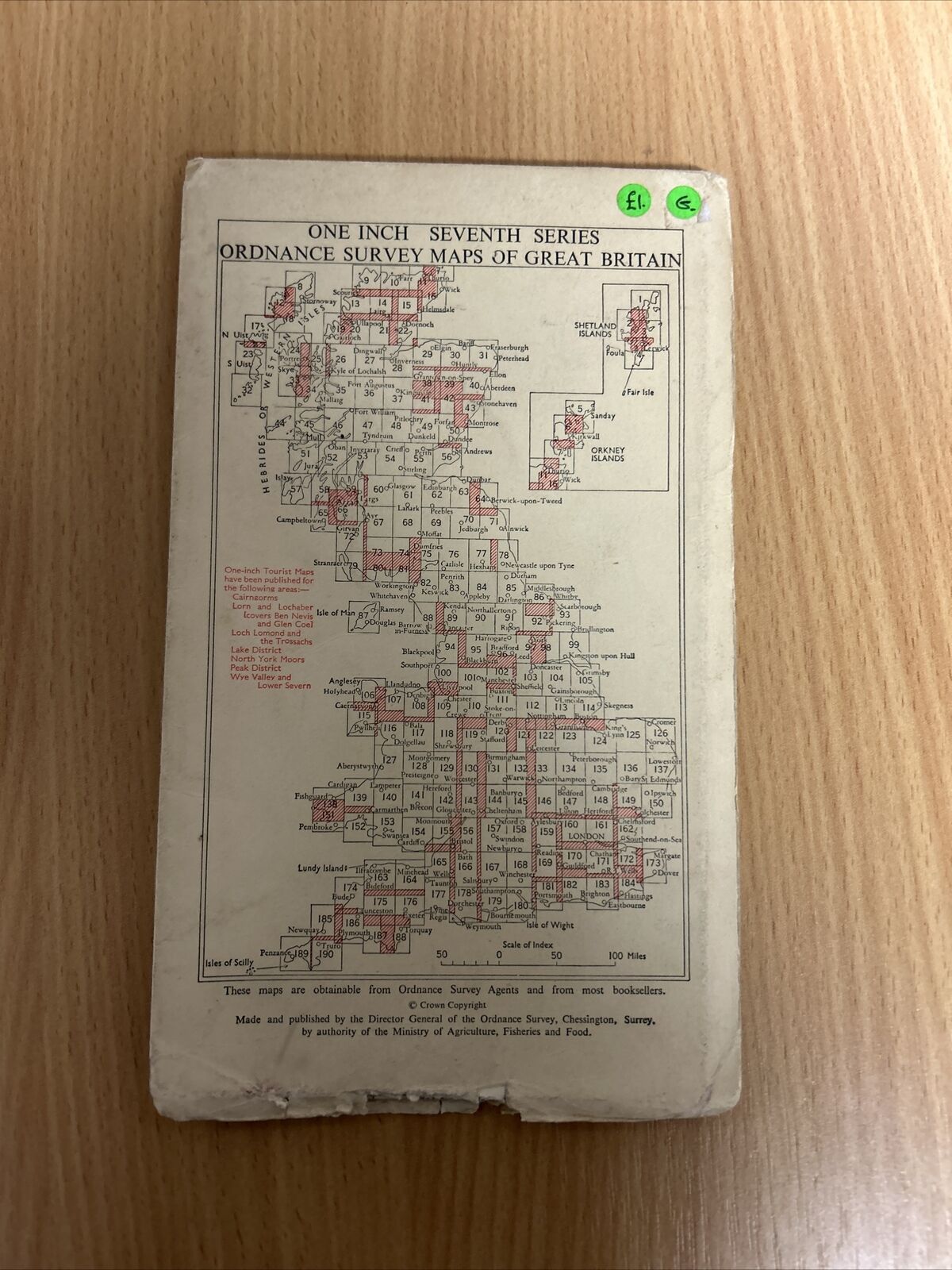 BOURNEMOUTH No 179 1960 Paper Seventh Series Ordnance Survey One Inch Map Poole