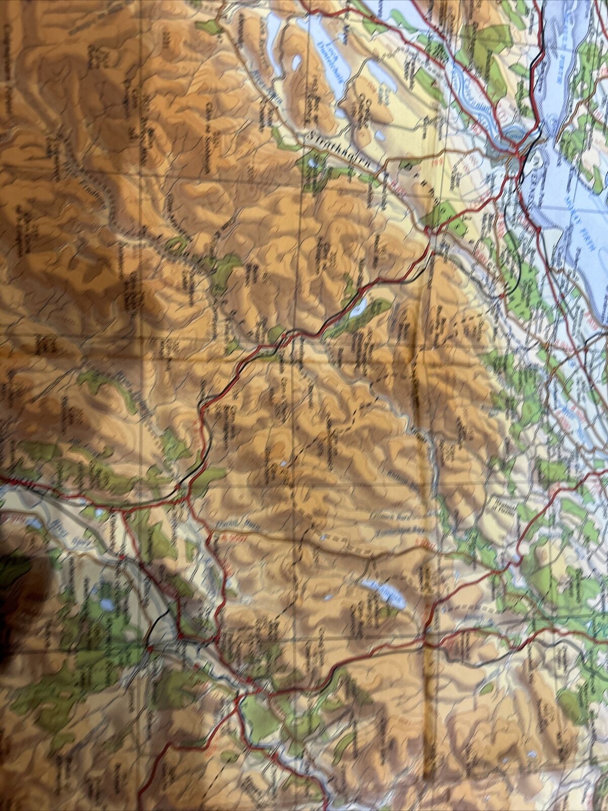 EASTERN HIGHLANDS 1962 CLOTH Ordnance Survey Quarter Inch Map Sheet 5 Grampians