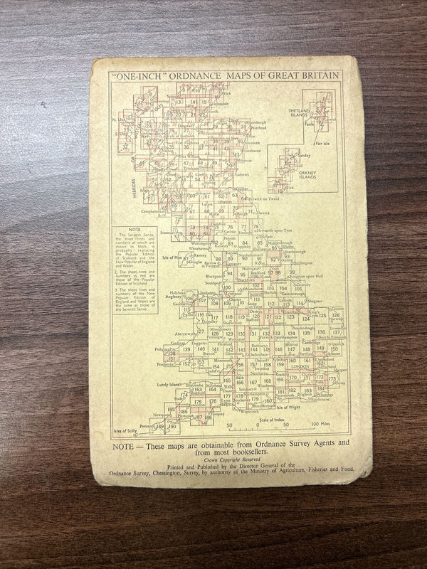 STOKE ON TRENTOrdnance Survey Map 7th Series No 110 1953 Market Drayton