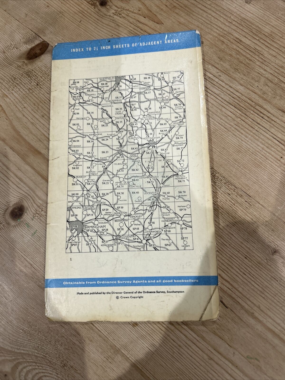 REARSBY Ordnance Survey Sheet SK62 2 & Half Inch MAP 1951 Sileby Hoby Gaddesby