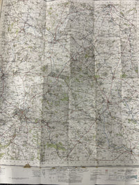 CHELTENHAM & EVESHAM Ordnance Survey Seventh Series CLOTH Map 1953 Sheet 144