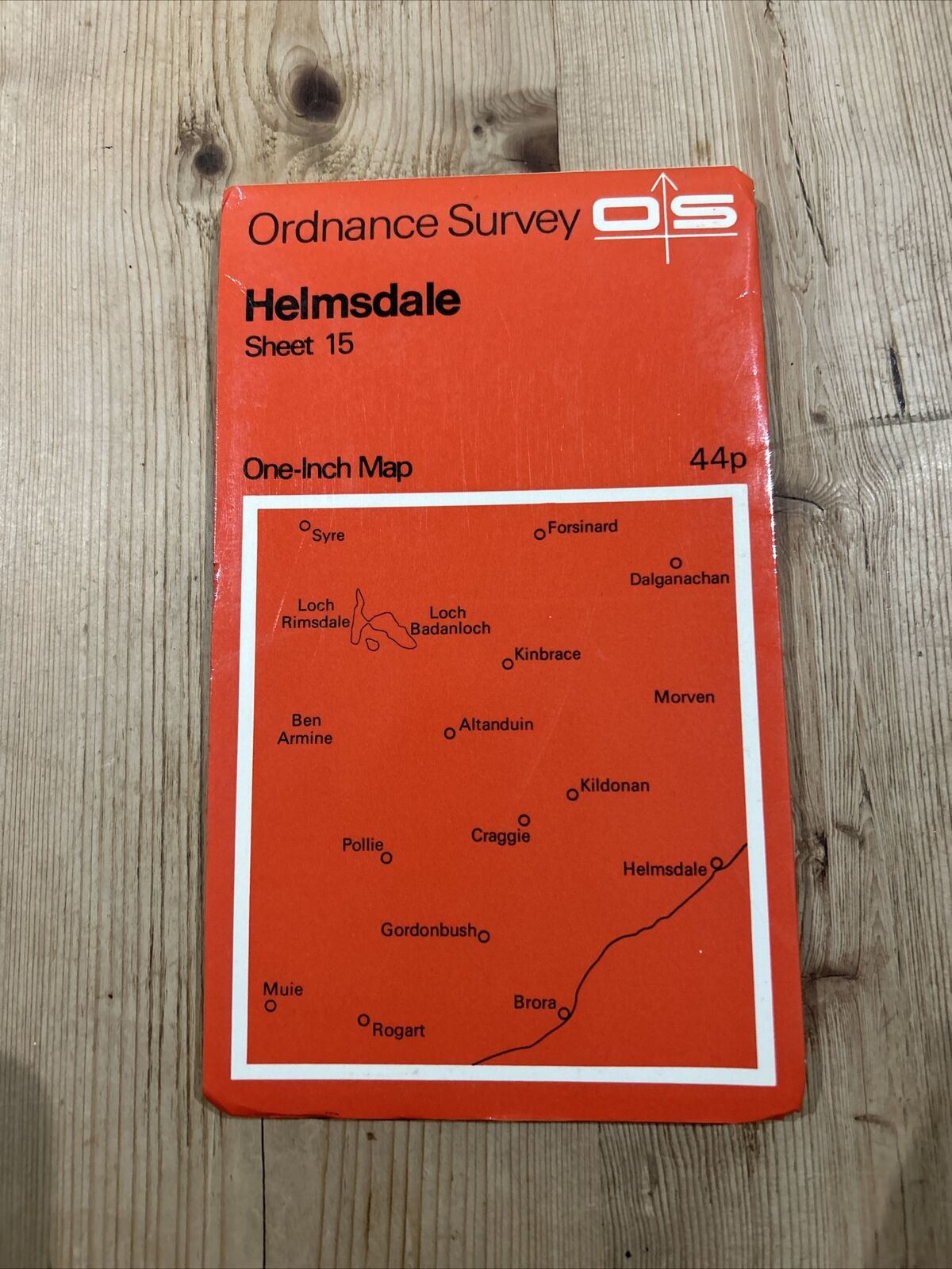 HELMSDALE Ordnance Survey One Inch Sheet 15 Good Condition 1958 / 1969 Brora