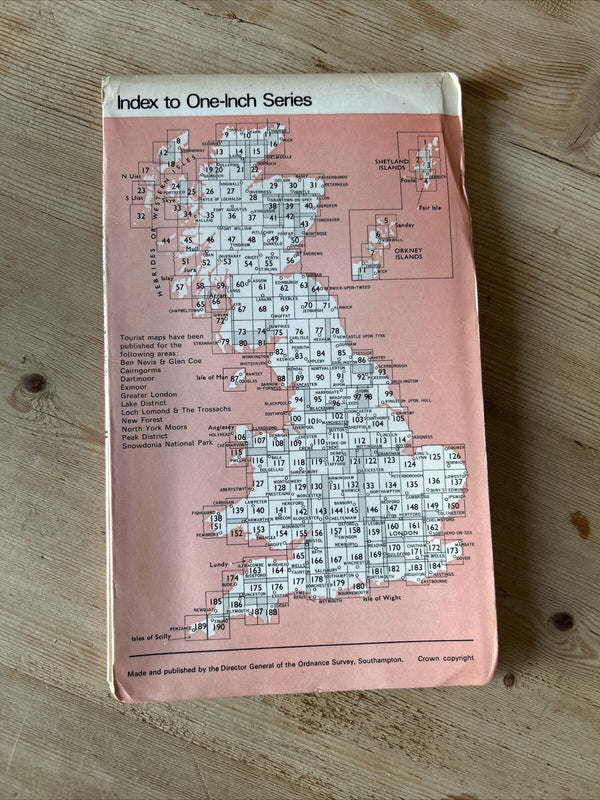 BLAIRGOWRIE Scotland - Ordnance Survey Map One Inch 1958  Sheet 49 Pitlochry