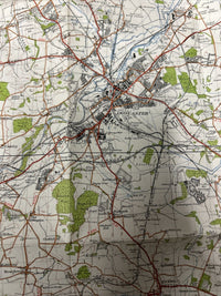 DONCASTER Ordnance Survey Cloth One Inch Map 1947 Sixth Edition Sheet 103 Bawtry